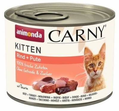 ANIMONDA Cat Carny Kitten gusto: manzo e tacchino 200g 