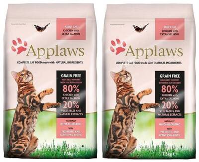 APPLAWS Complete Dry Adult Chicken With Salmon 7,5kg x2