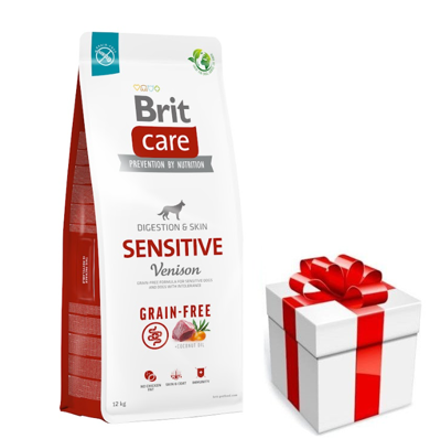 BRIT CARE Grain-free Sensitive Venison 12kg + sorpresa per il vostro cane - gratuita