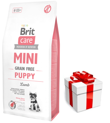 Brit Care Mini Grain Free Puppy Con agnello 7kg + sorpresa per il cane GRATIS
