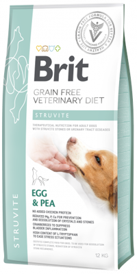 Brit Grain Free Veterinary Diet Dog Struvite Uovo e piselli 12kg