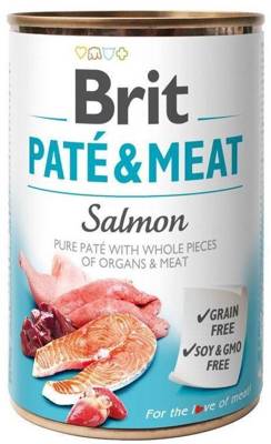 Brit Pate & Meat Con salmone 400g