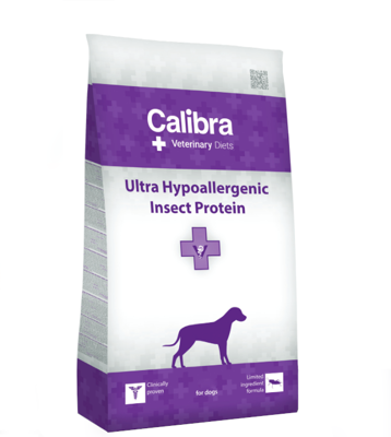 Calibra Veterinary Diets Proteine ​​dell'insetto ultra ipoallergeniche per cani 12kg