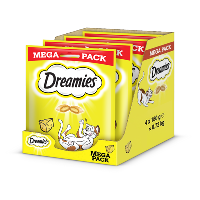 DREAMIES Trattamento al formaggio per gatti 4x180g