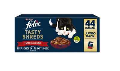 Felix Tasty Shreds in salsa MIX MEAT bustina 44x85g