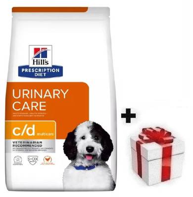 Hill's PD Prescrizione Dieta canina c/d Cura delle vie urinarie 12kg + sorpresa per il cane GRATIS