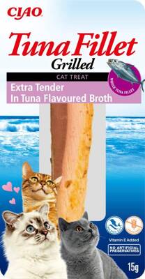 INABA  Tuna Fillet per gatto - Filetto di tonno extra fine in brodo di tonno 15g
