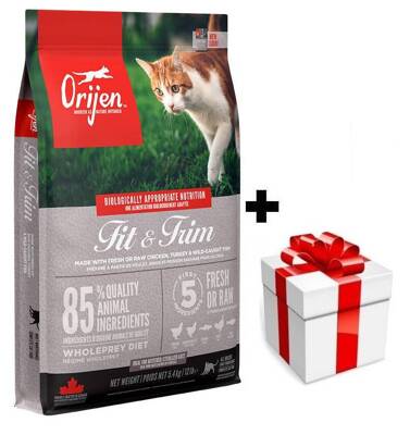 Orijen Fit & Trim Dog 5,4kg + sorpresa per il gatto GRATIS
