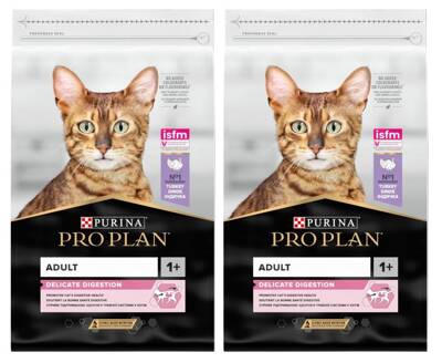 PRO PLAN Delicate Digestion cibo per gatti ricco di tacchino 2x10kg