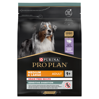 PRO PLAN Sensitive Digestion Medium & Large Adult cibo per cani ricco di tacchino 2,5 kg