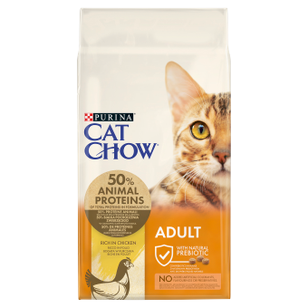 PURINA Cat Chow Alimento per adulti al pollo 15 kg 