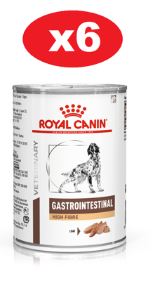 ROYAL CANIN Gastro Intestinal High Fibre 6x410g lattina - di sconto in un set