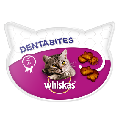WHISKAS Dentabites con pollo - Trattamento dentale per gatti 40g